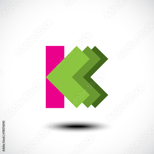 Letter K logo icon design t...