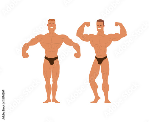 Gym fitness bodybuilder man © Vectorvstocker