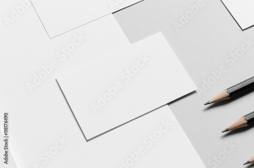 Branding / Stationery Mock-Up - White - Letterhead (A4), Business Cards (85x55mm)