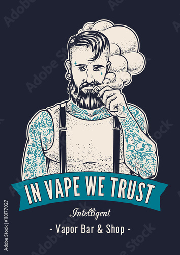 Vaper Hipster Art