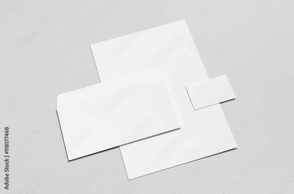 Branding / Stationery Mock-Up - White - Letterhead (A4), DL Envelope, Business Card (85x55mm) Branding / Stationery Mock-Up - White - Letterhead (A4), DL Envelope, Business Card (85x55mm)