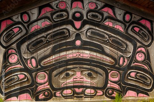 Clan House Carvings photo