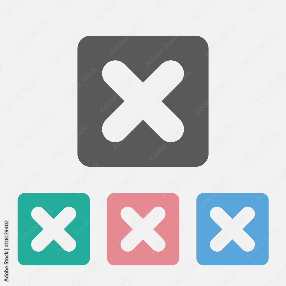 Obraz premium multiply sign icon
