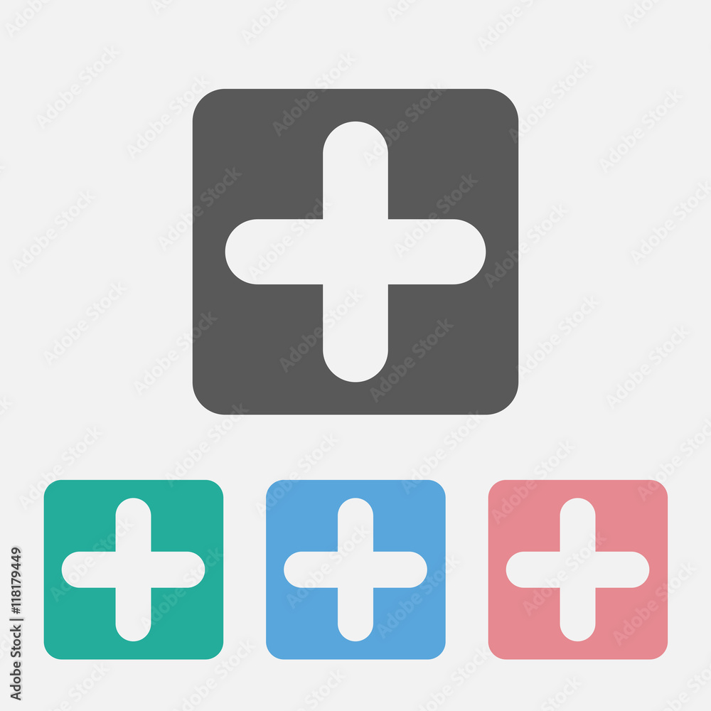 Fototapeta premium plus sign icon
