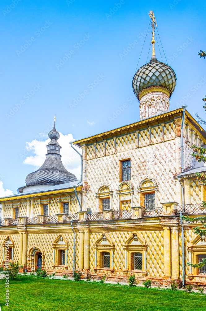 Fototapeta premium Rostov Kremlin Yaroslavl oblast Russia gold ring