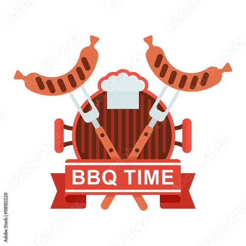 bbq logo grill pan