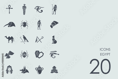 Set of Egypt icons