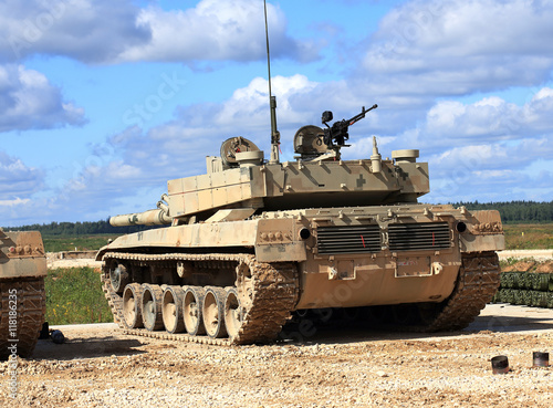 Konstfotografi Chinese tank on the military training camp