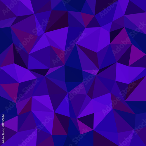 Kaleidoscopic low poly triangle style vector mosaic background