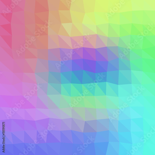 Gradient low poly triangle style vector mosaic background