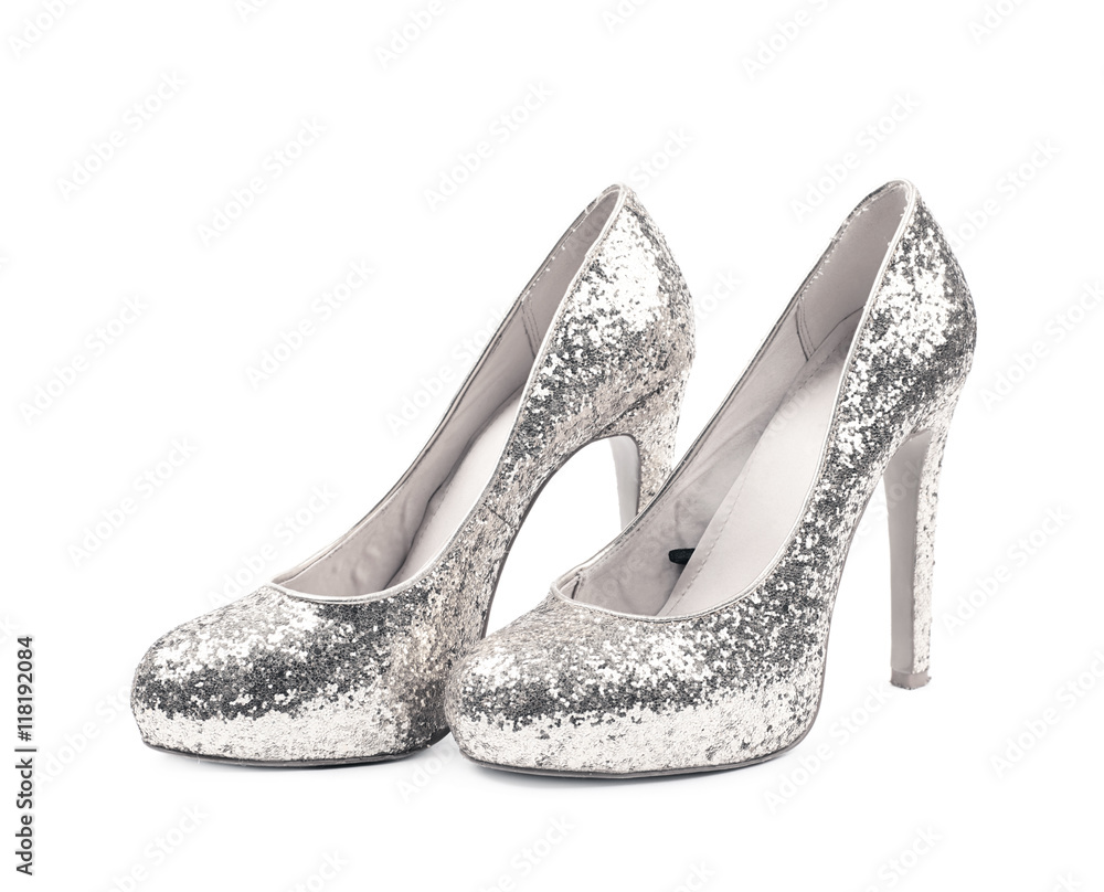 Naklejka premium High-heeled footwear shoe isolated