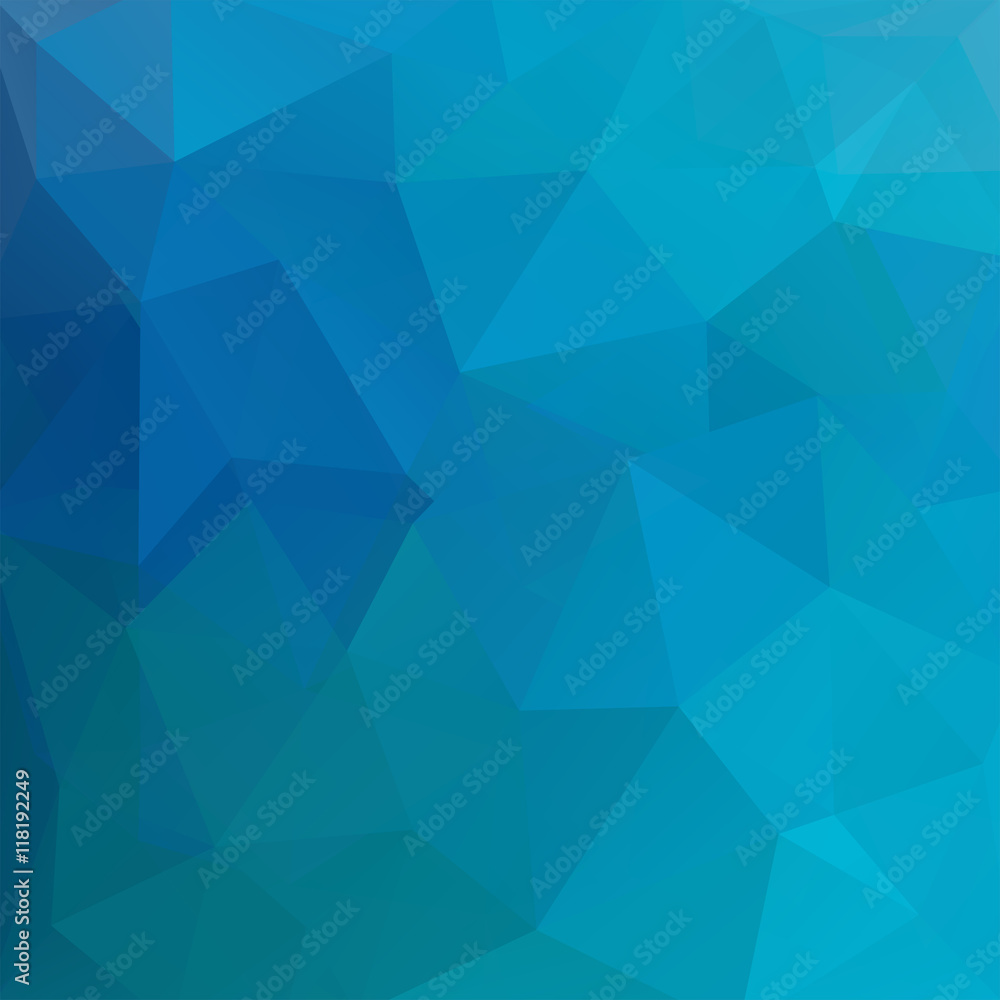 abstract background consisting of blue triangles, vector illustration