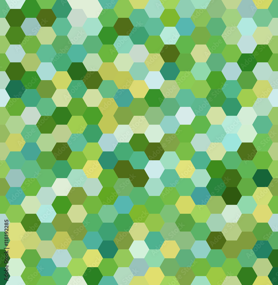 Abstract seamless background consisting of hexagons. 
