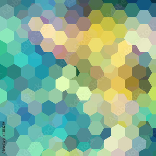Background made of hexagons. Square composition