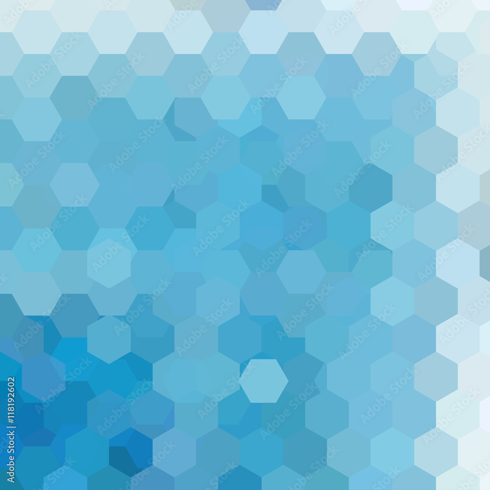 Abstract background consisting of blue hexagons. Abstract background consisting of blue hexagons.