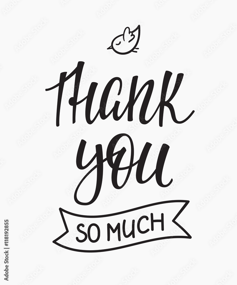 Thank you Family Positive quote lettering Thank you Family Positive quote lettering