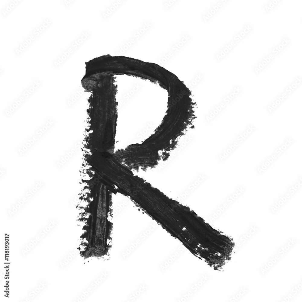 Obraz premium Single abc letter symbol isolated