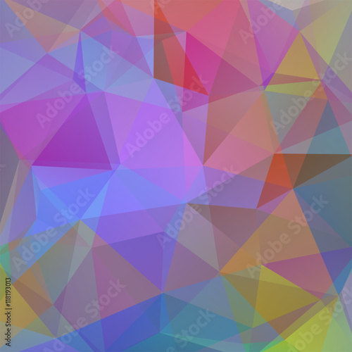 Geometric pattern, polygon triangles vector background 