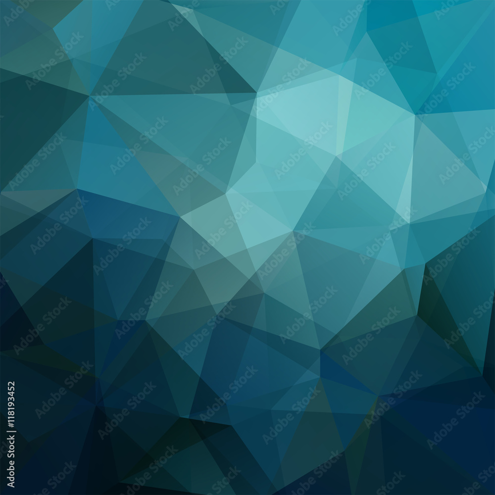 Obraz premium Abstract geometric style blue background. 