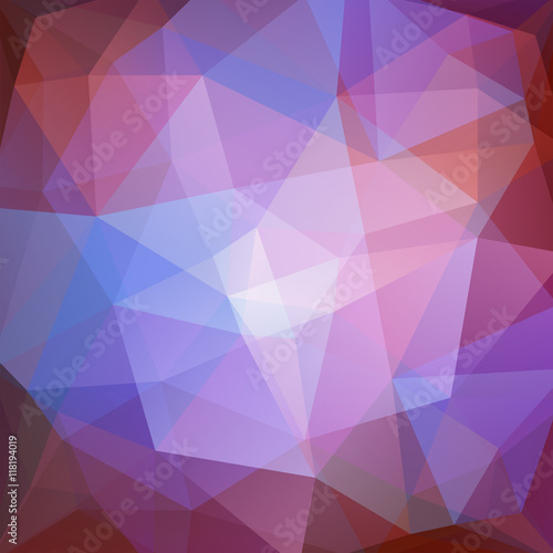Abstract background consisting of purple     triangles. Geometric design
