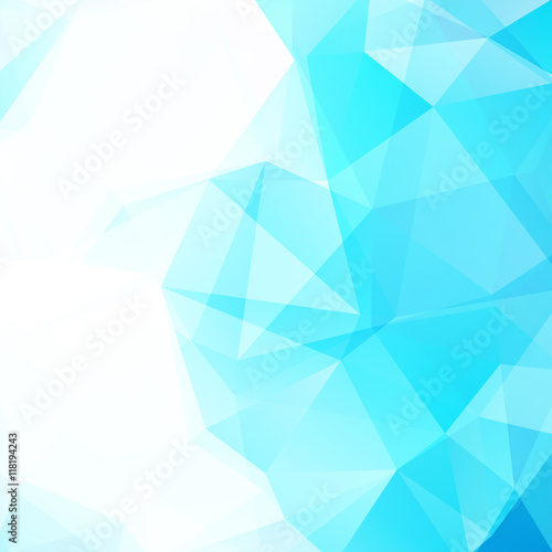 Polygonal blue background. Can be used in cover, book design, website