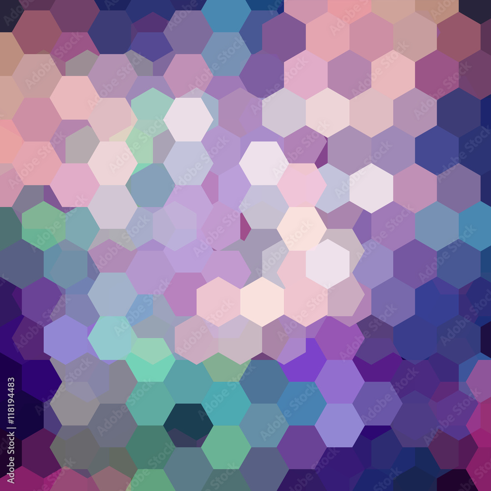 Geometric pattern, vector background with hexagons in pink, blue hexagons Geometric pattern, vector background with hexagons in pink, blue hexagons