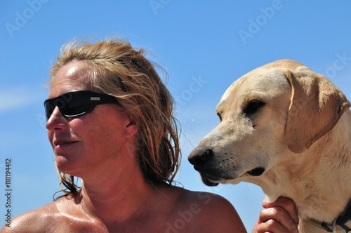 Frau Mit Hund photo