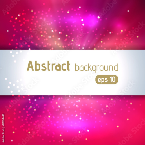 Vector illustration of abstract background with blurred magic lines photo