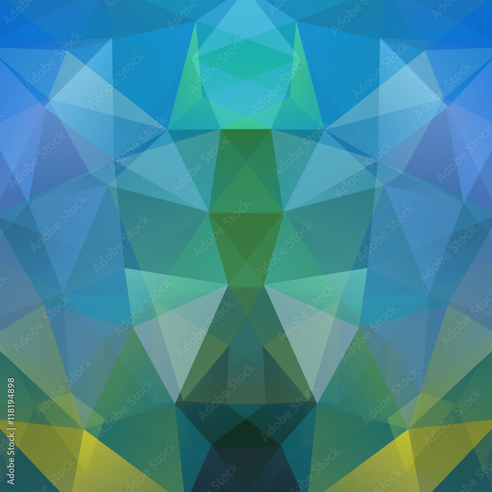 Fototapeta premium Background made of triangles. Square composition with geometric shapes