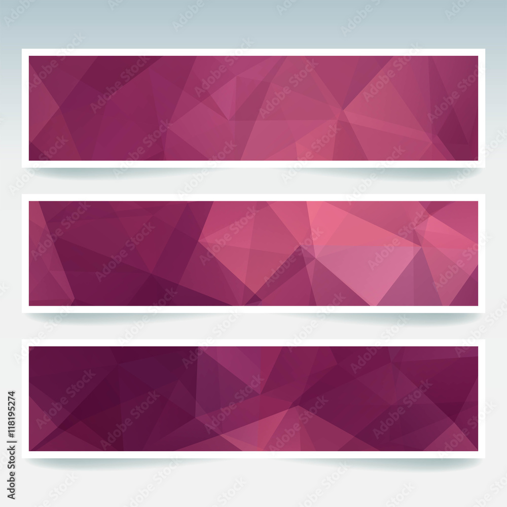 Abstract banner with business design templates.  Set of Banners