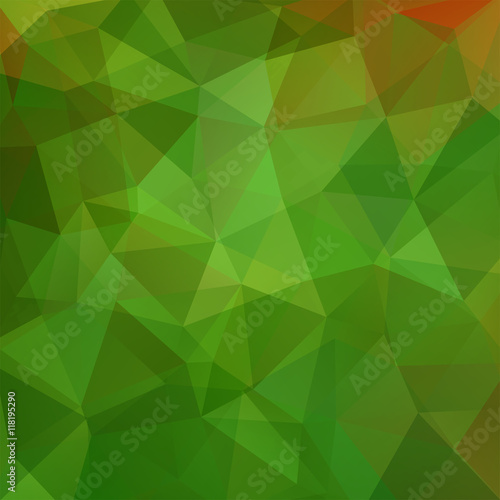 Abstract geometric style green background. Green business background
