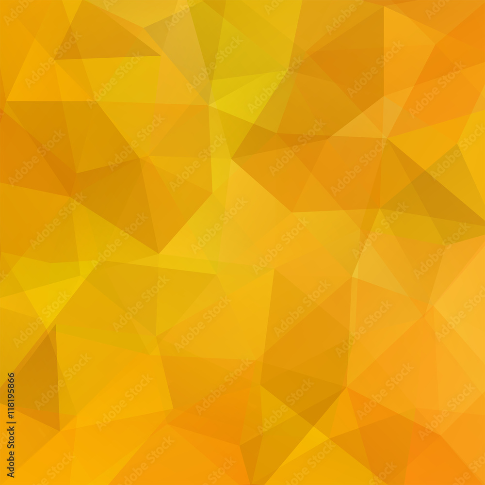 Background made of yellow, orange triangles. Square compositi Background made of yellow, orange triangles. Square compositi