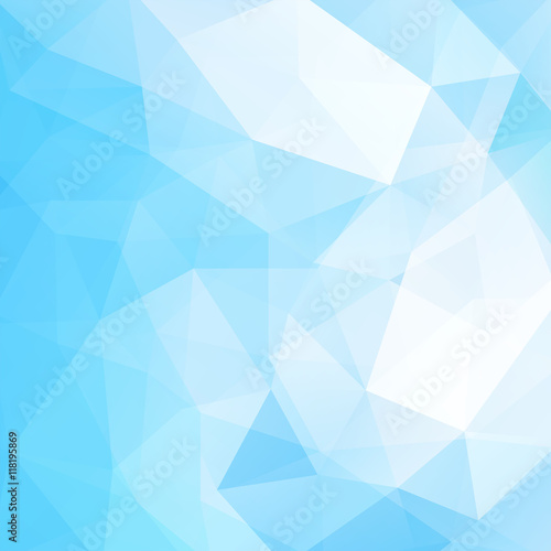 Abstract polygonal vector background. Blue geometric vector