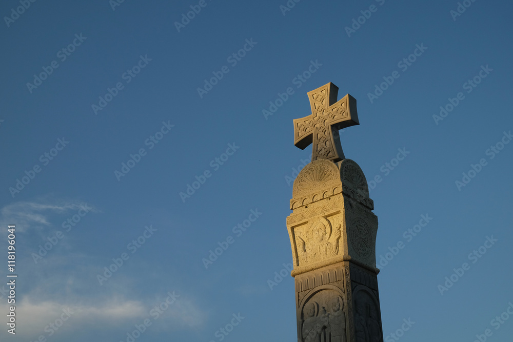 Cross at Holy Trinity Cathedral of Tbilisi