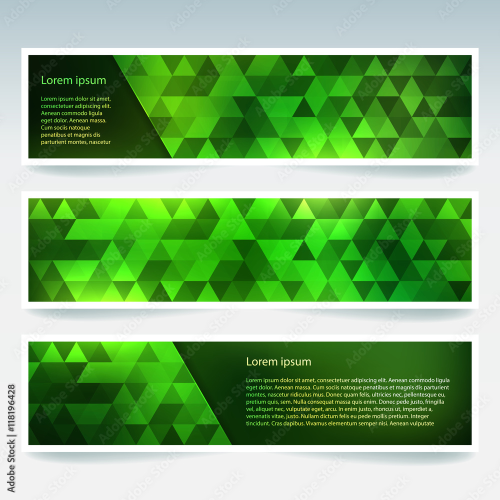 Set of banner templates with abstract background. Modern vector Set of banner templates with abstract background. Modern vector