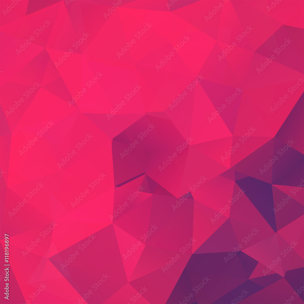 Fototapeta premium abstract background consisting of pink triangles, 
