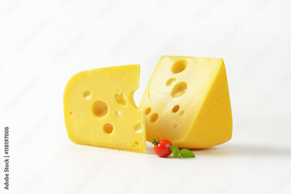 wedges of yellow cheese with eyes wedges of yellow cheese with eyes