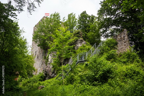 Obraz na plátně Ruins Haichenbach. Austria.