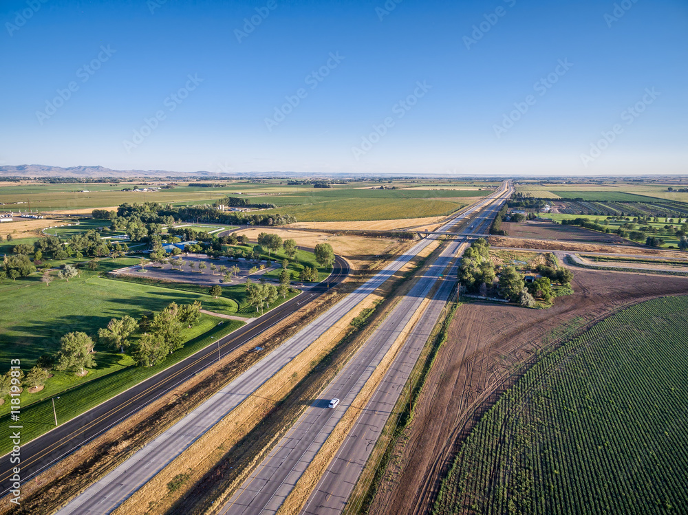 freeway in northern Colorado
