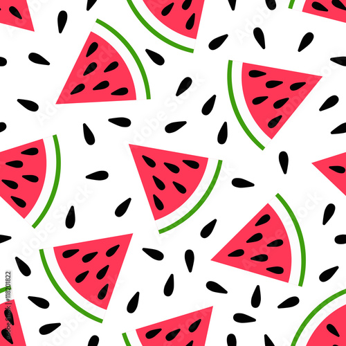 Cute seamless watermelon pattern