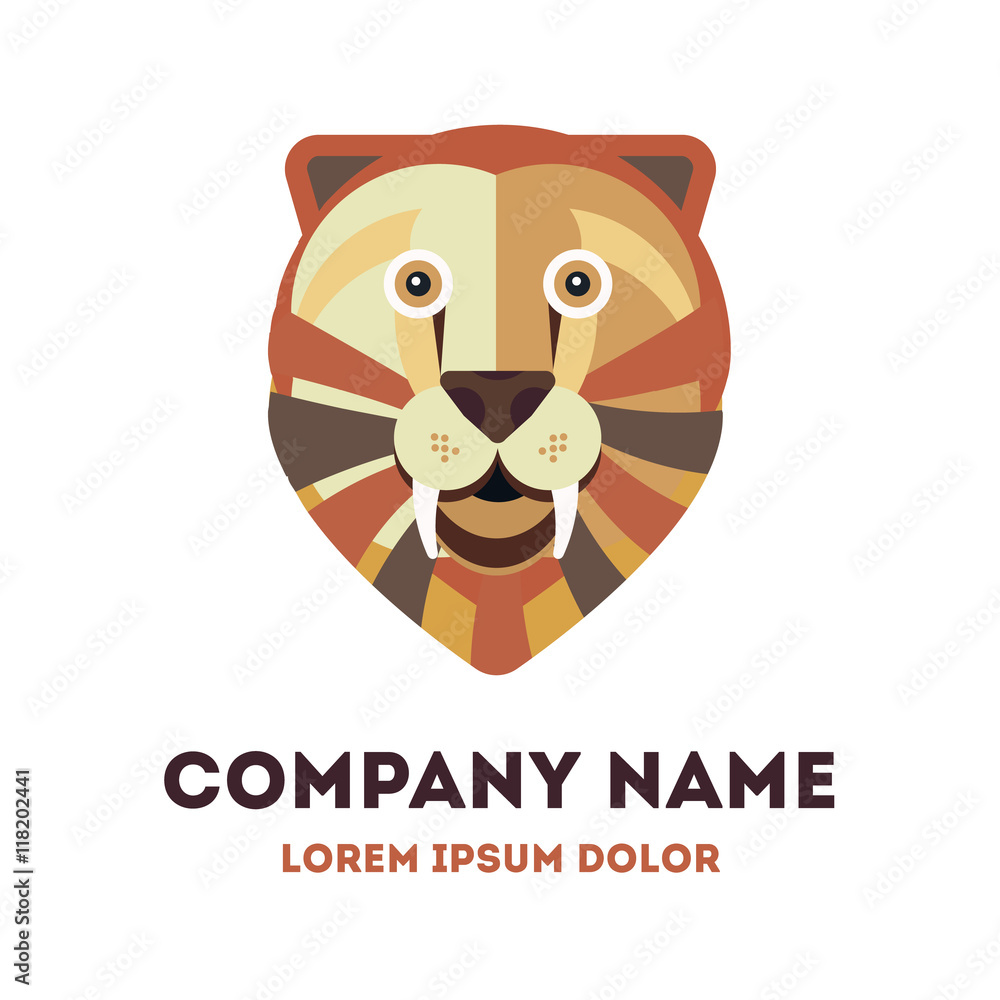 Logo with of a lion Logo with of a lion
