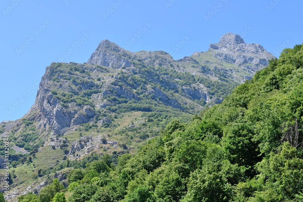view of the rocks, mountain landscape