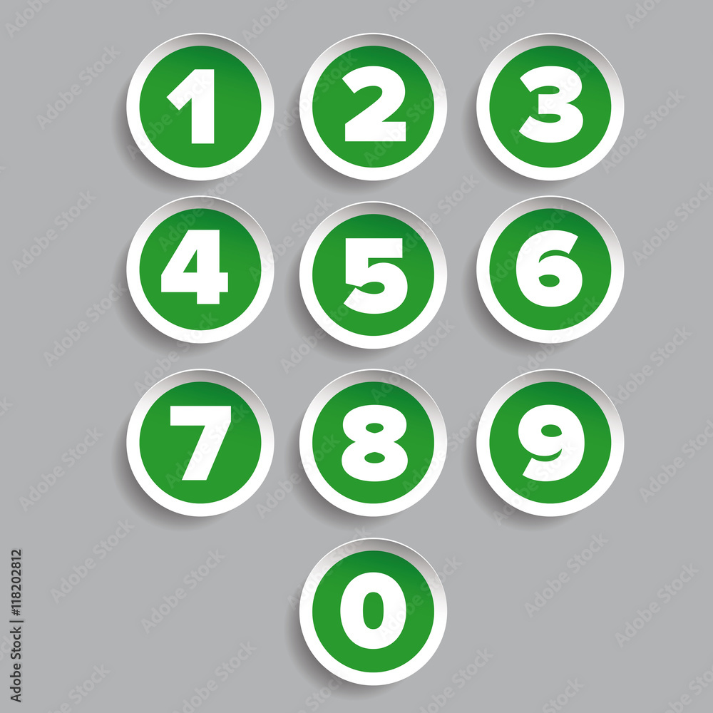 Number set label vector Number set label vector