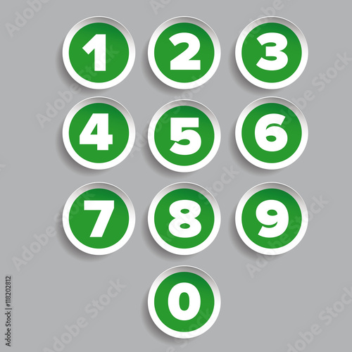 Number set label vector