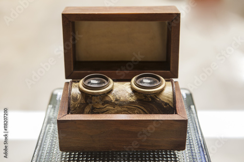 Photography Old wooden stereogram viewer