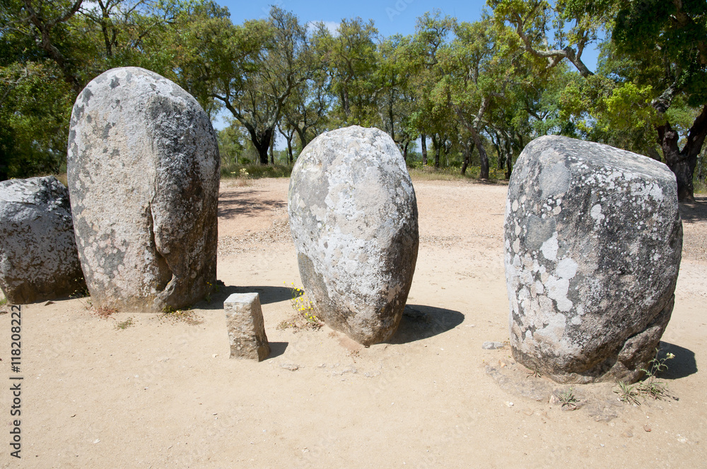 Cromlech of the Almendres - Evora - Portugal Cromlech of the Almendres - Evora - Portugal