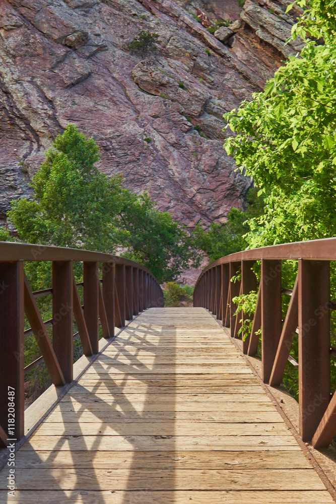 Fototapeta premium Old bridge in Eldorado Canyon, Colorado