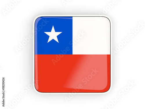 Free Download Flag of chile, square icon - GFXLoad