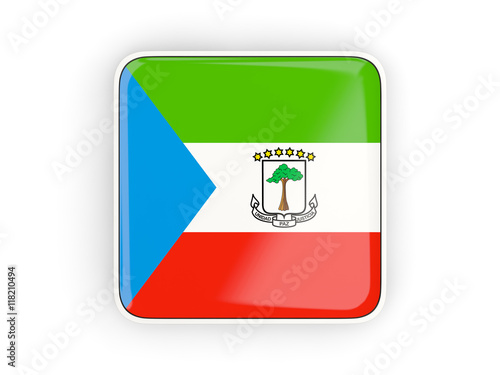 Flag of equatorial guinea, square icon Free Download Flag of equatorial guinea, square icon - GFXLoad