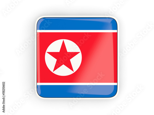 Flag of korea north, square icon Free Download Flag of korea north, square icon - GFXLoad